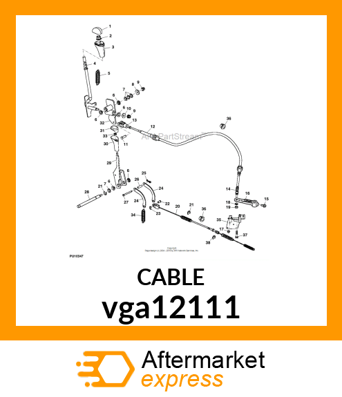 CABLE, PUSH vga12111