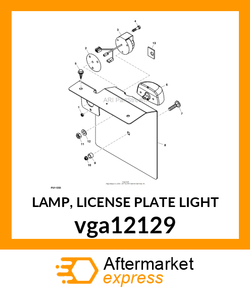 LAMP, LICENSE PLATE LIGHT vga12129