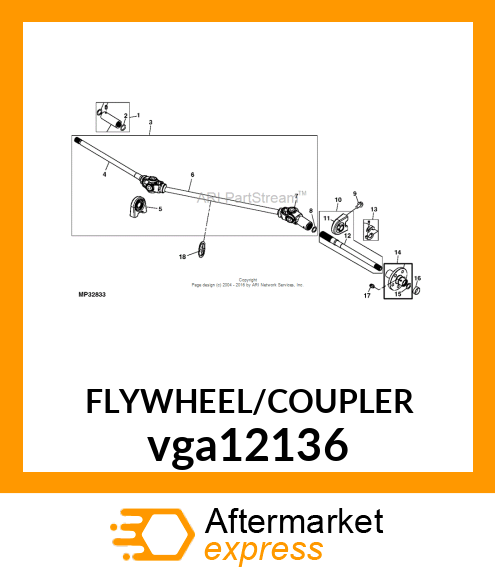 FLYWHEEL/COUPLER vga12136