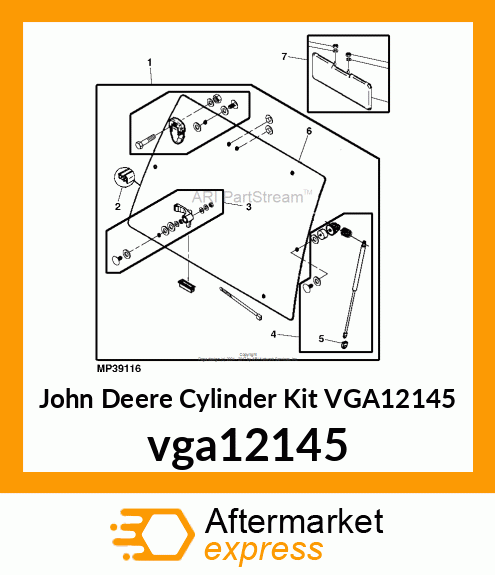 CYLINDER KIT, KIT, PNEUMATIC CYLIND VGA12145