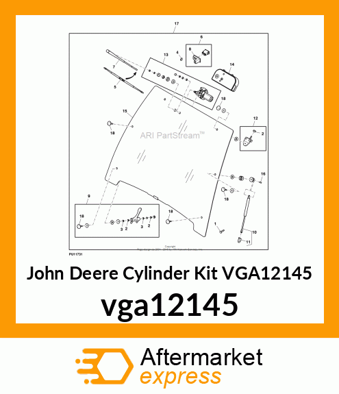 CYLINDER KIT, KIT, PNEUMATIC CYLIND VGA12145