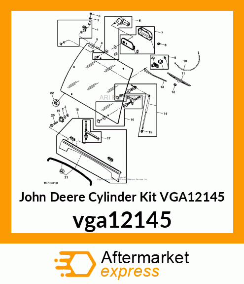 CYLINDER KIT, KIT, PNEUMATIC CYLIND VGA12145