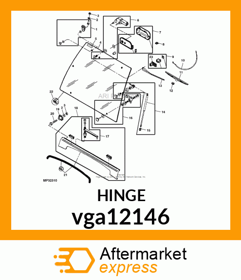 HINGE ASSEMBLY vga12146