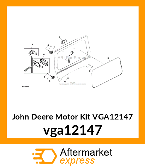 MOTOR KIT, KIT, WIPER MOTOR vga12147