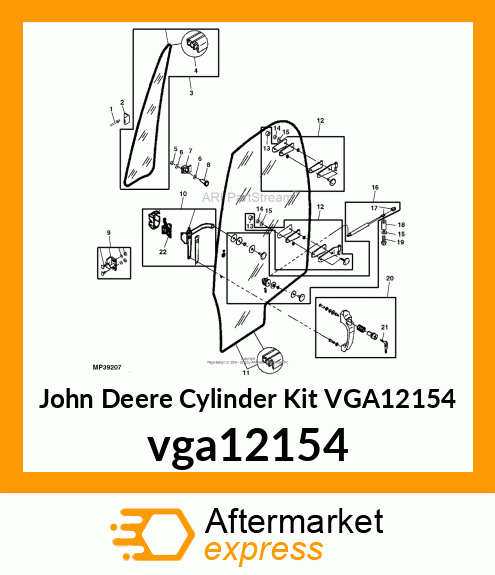 CYLINDER KIT, KIT, PNEUMATIC CYLIND vga12154