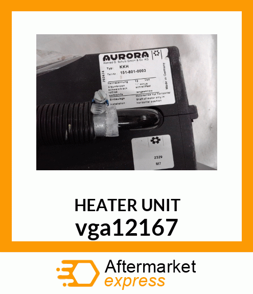 HEATER (12V) vga12167