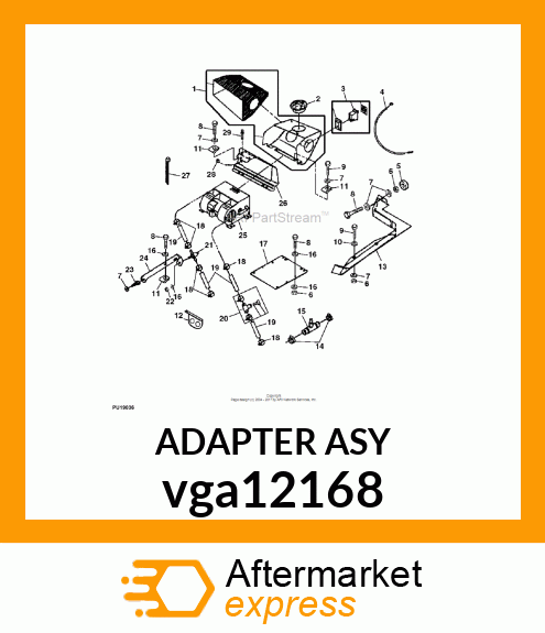 ADAPTER KIT, KIT, PLENUM vga12168