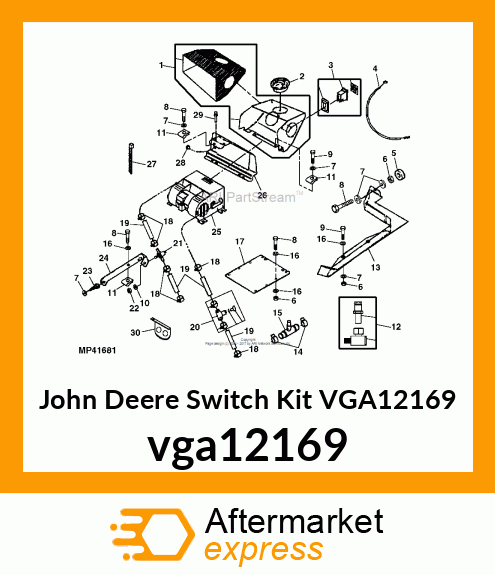 SWITCH KIT, KIT, SWITCH HEATER vga12169