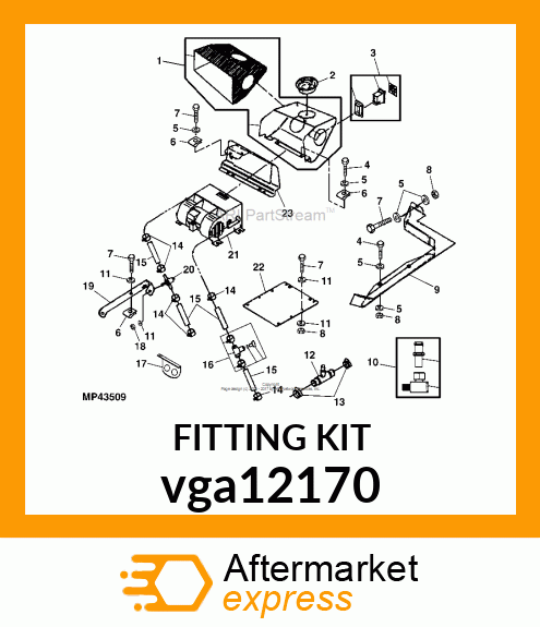 FITTING KIT, KIT, DIESEL FITTING vga12170