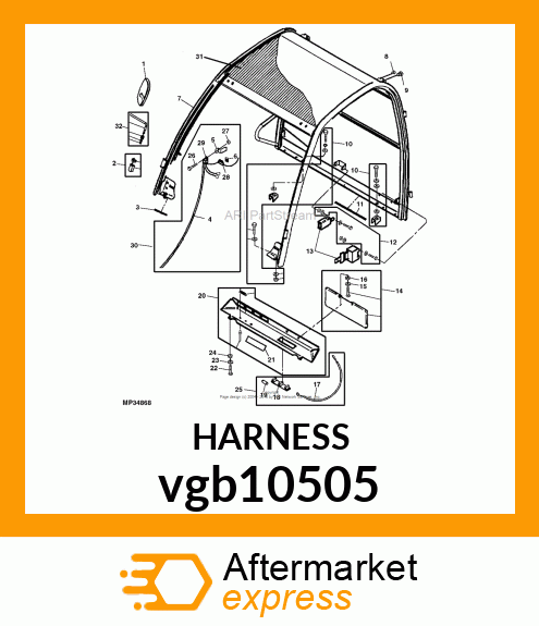 ELECTRICAL WIRING HARNESS vgb10505