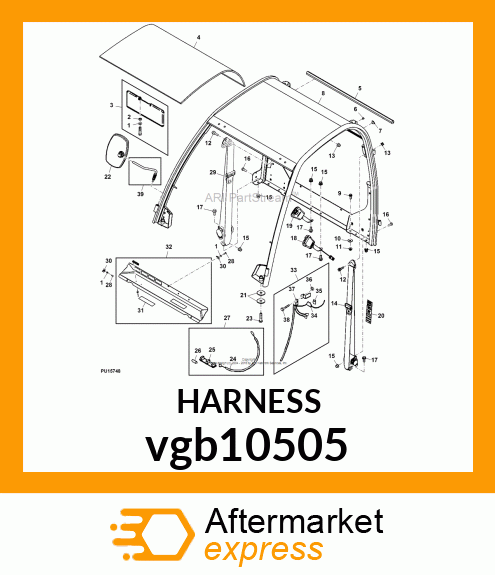 ELECTRICAL WIRING HARNESS vgb10505