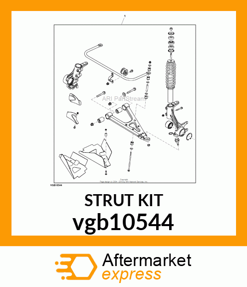 SUPPORT, KIT, HEAVY DUTY FRONT STRU vgb10544