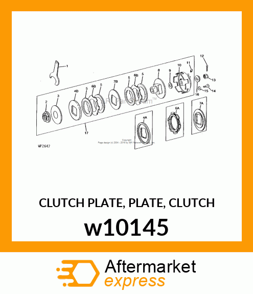 CLUTCH PLATE, PLATE, CLUTCH w10145