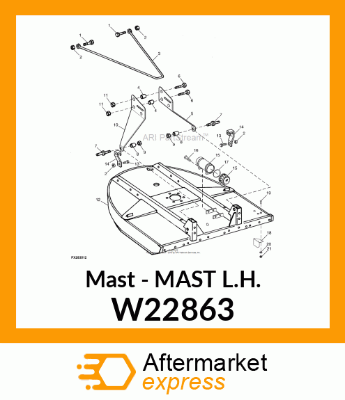 Mast - MAST L.H. W22863