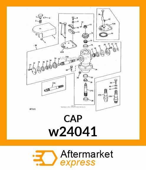 NUT, NUT, SCREW RETAINER w24041