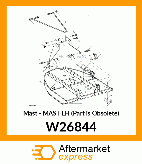 Mast - MAST LH (Part is Obsolete) W26844