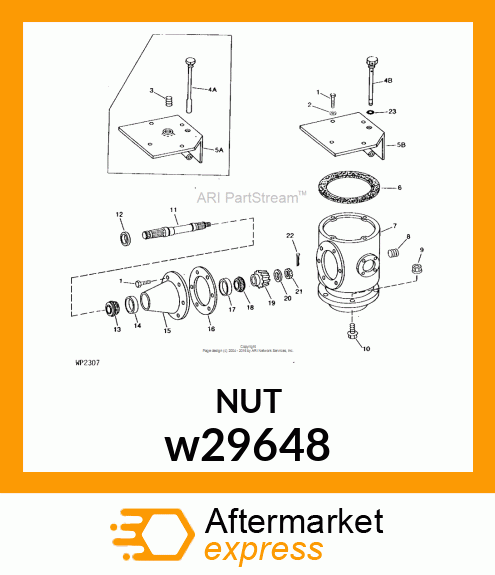 NUT, FLANGED LOCK w29648