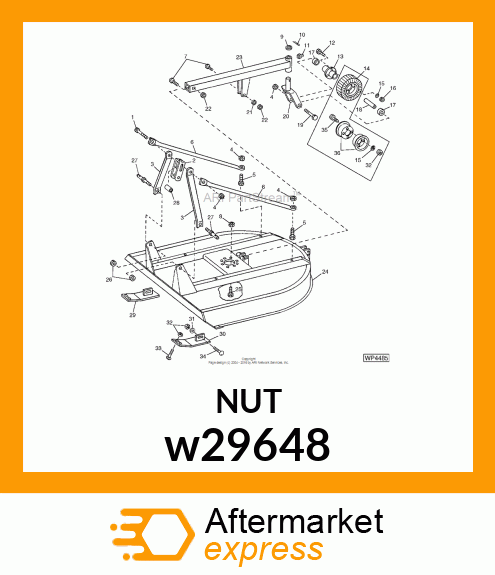 NUT, FLANGED LOCK w29648