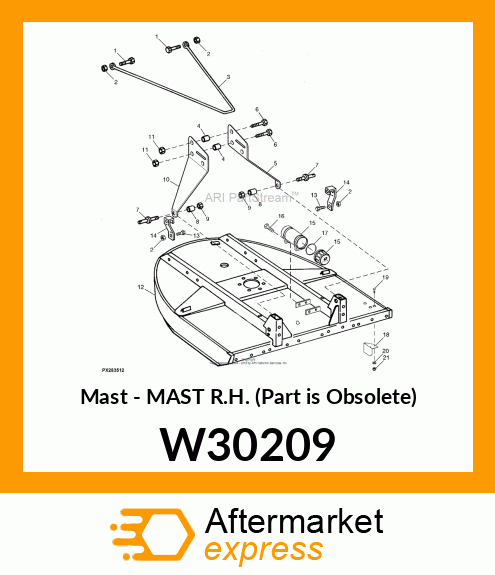 Mast - MAST R.H. (Part is Obsolete) W30209