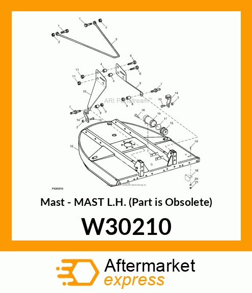 Mast - MAST L.H. (Part is Obsolete) W30210