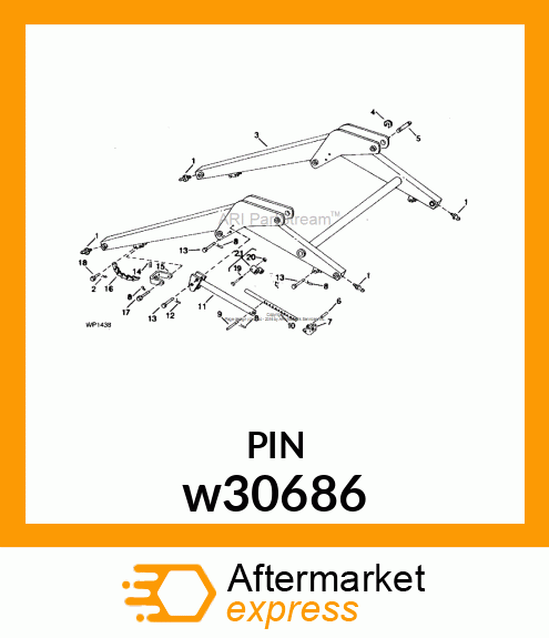 PIN, CLEVIS w30686