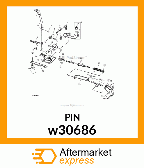 PIN, CLEVIS w30686