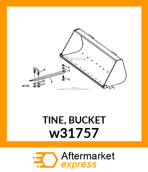 TINE, BUCKET w31757