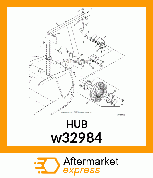 WHEEL, 2.50 X 8.00 WHEEL HALF, 9 GA w32984