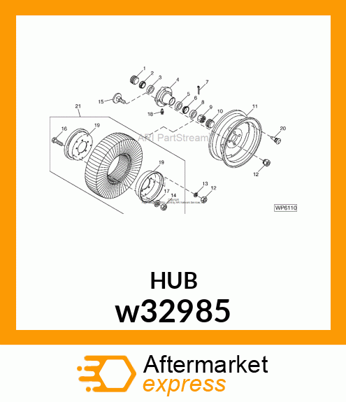 WHEEL, 4 IN. X 9.00 IN. WHEEL HALF w32985