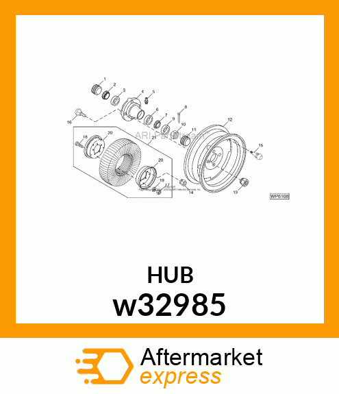 WHEEL, 4 IN. X 9.00 IN. WHEEL HALF w32985