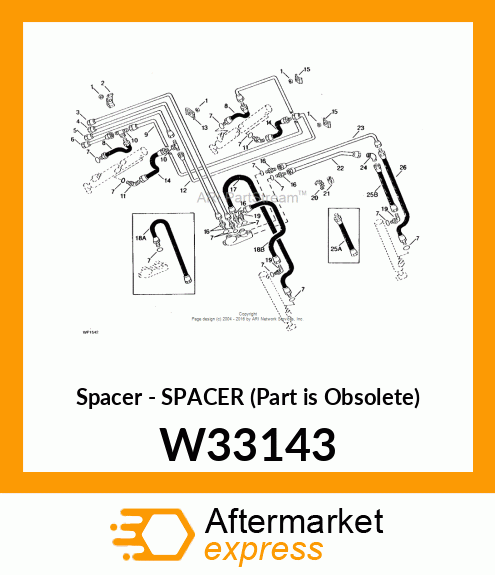 Spacer - SPACER (Part is Obsolete) W33143