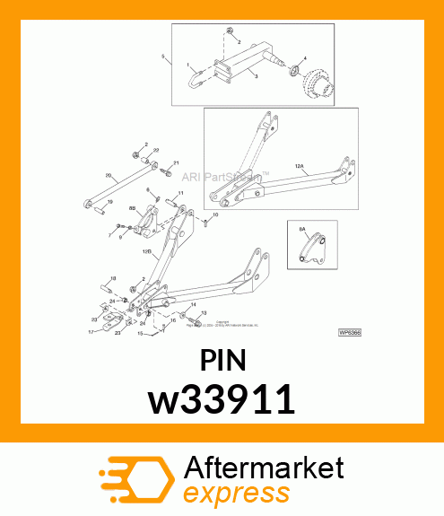 PIN FASTENER, PIN, CLEVIS (PLATED) w33911