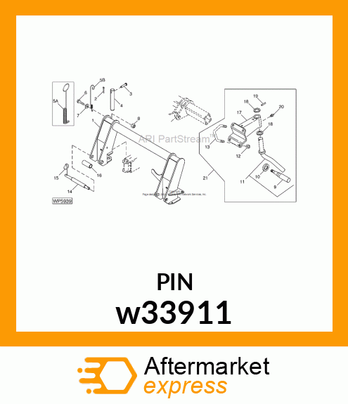 PIN FASTENER, PIN, CLEVIS (PLATED) w33911