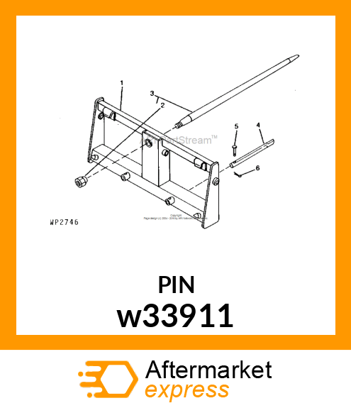 PIN FASTENER, PIN, CLEVIS (PLATED) w33911