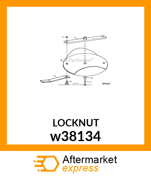 LOCK NUT, NUT, LOCK (1 14 UNS) w38134