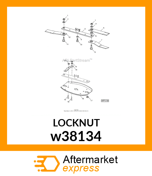 LOCK NUT, NUT, LOCK (1 14 UNS) w38134