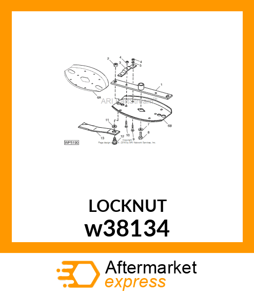 LOCK NUT, NUT, LOCK (1 14 UNS) w38134