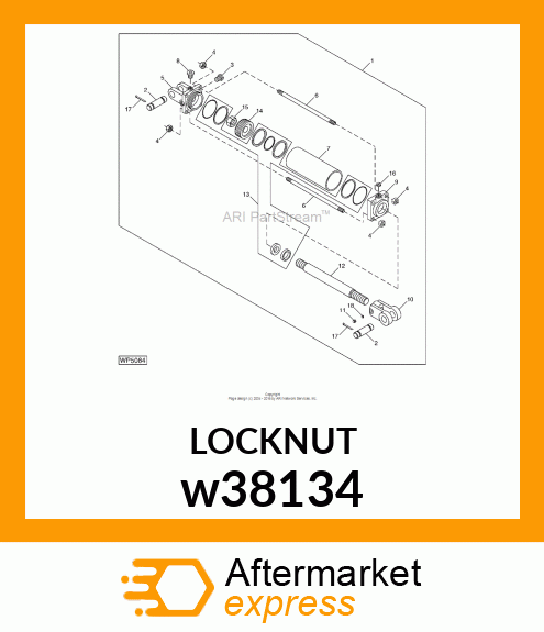 LOCK NUT, NUT, LOCK (1 14 UNS) w38134