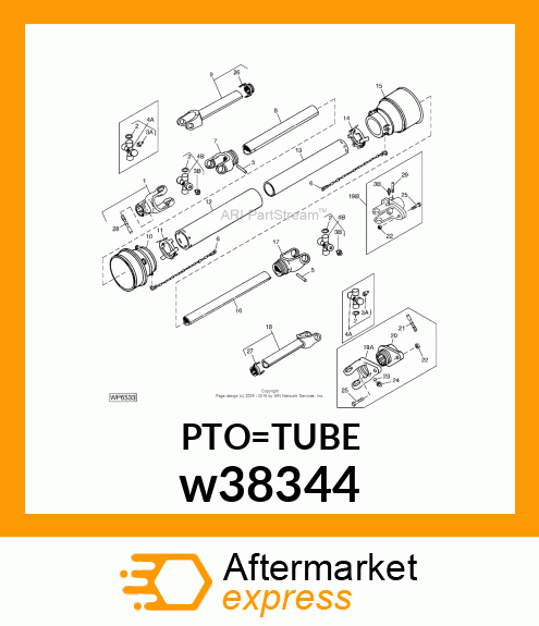 TUBE, OUTER w38344