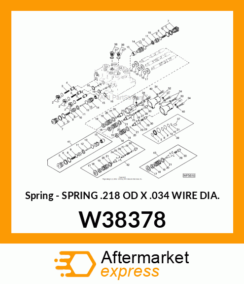 Spring - SPRING .218 OD X .034 WIRE DIA. W38378