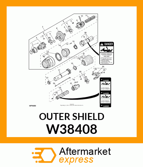 OUTER SHIELD W38408