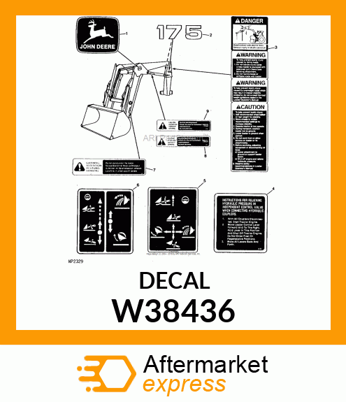 LABEL, PRESSURE RELIEVING (ENGLISH) W38436