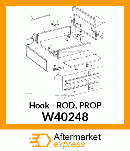 Hook - ROD, PROP W40248