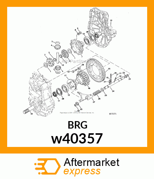 DIFF.SIDE GEAR L w40357