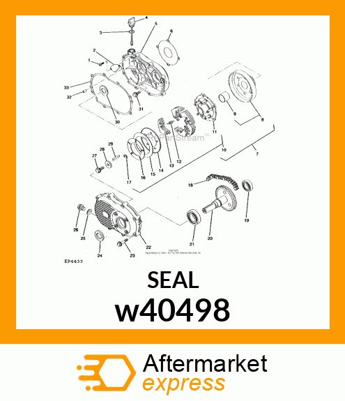 SEAL, OIL w40498