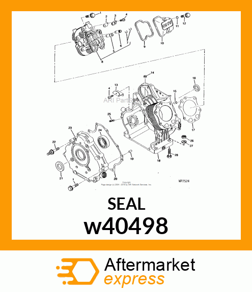 SEAL, OIL w40498