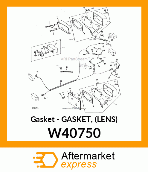 Gasket - GASKET, (LENS) W40750