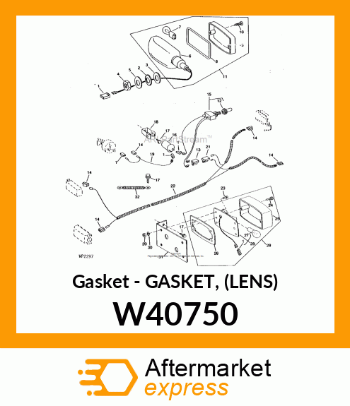 Gasket - GASKET, (LENS) W40750