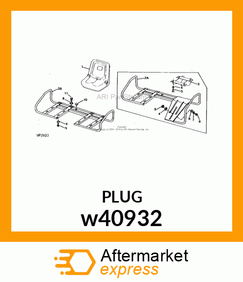 PLUG, BUTTON W/RECESSED TYPE w40932