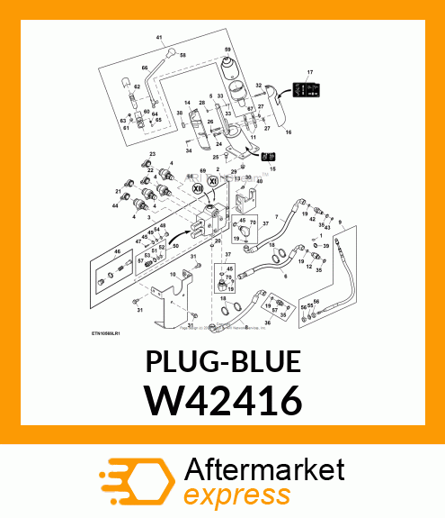 PLUG, PLUG, 1/2 DUST (BLUE) W42416